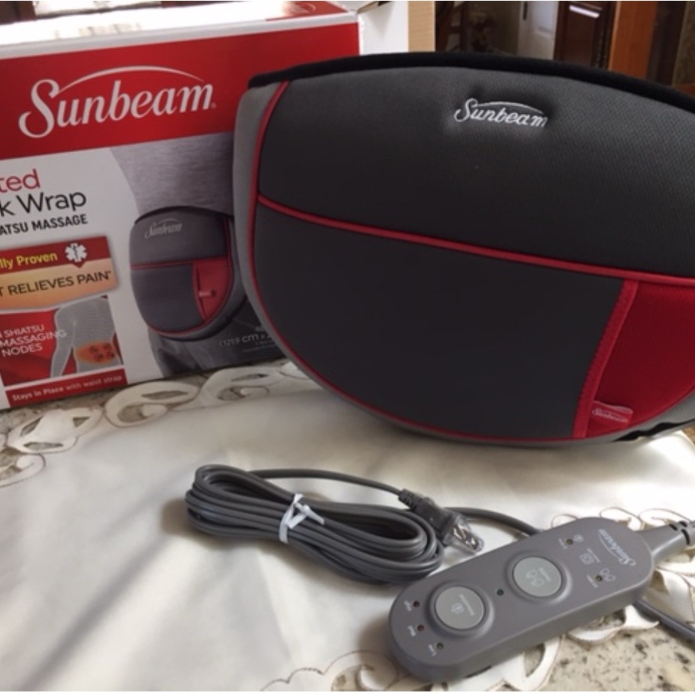 Sunbeam heated back wrap with shiatsu massage